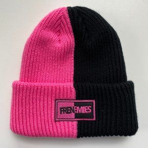 Frenemies Teddy Fresh Pink and Black Beanie